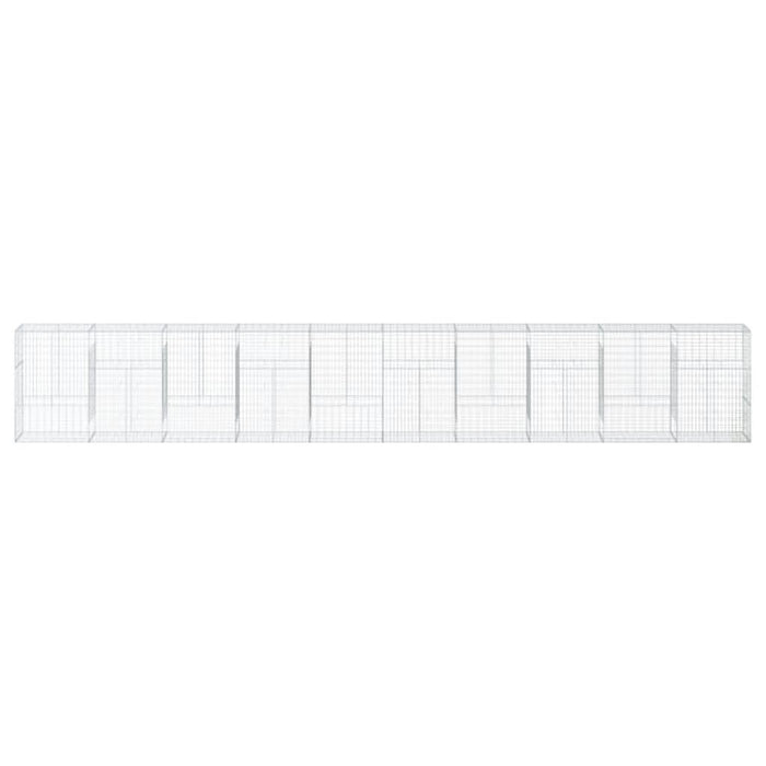 Coș gabion cu capac, 1000x50x150 cm, fier galvanizat - WALTI WALTI