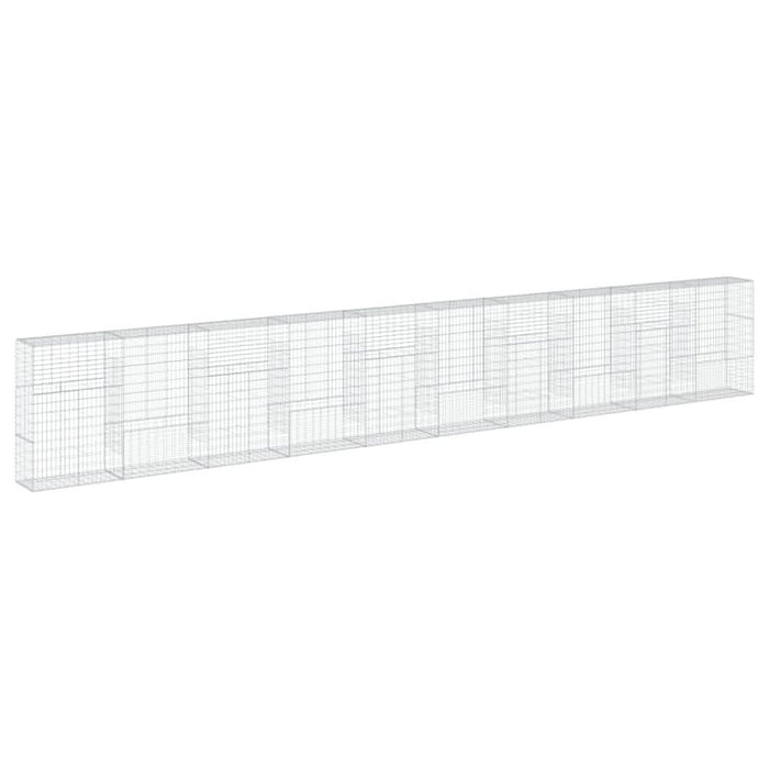 Coș gabion cu capac, 1000x50x150 cm, fier galvanizat - WALTI WALTI