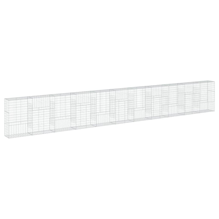 Coș gabion cu capac, 1100x50x150 cm, fier galvanizat - WALTI WALTI