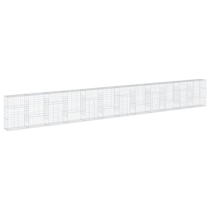 Coș gabion cu capac, 1200x50x150 cm, fier galvanizat - WALTI WALTI