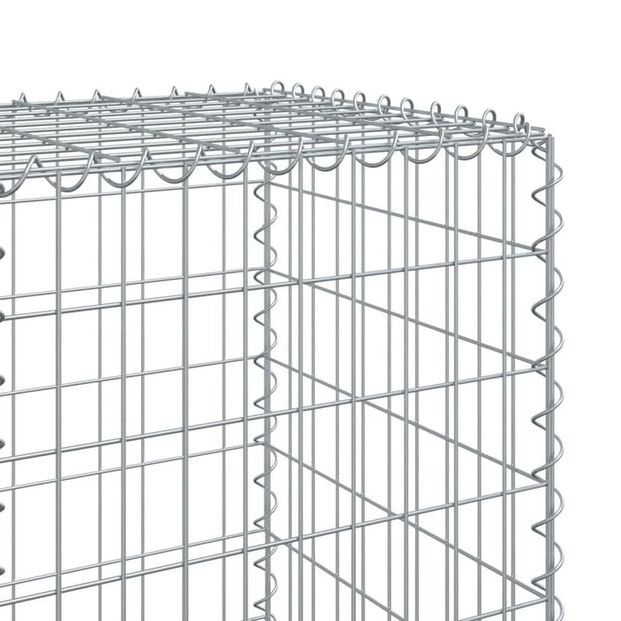 Coș gabion cu capac, 1200x50x150 cm, fier galvanizat - WALTI WALTI