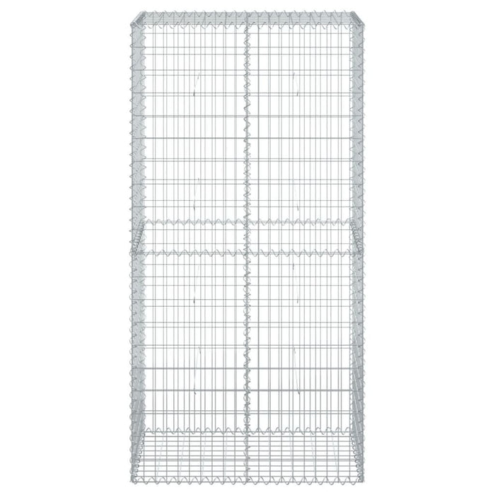 Coș gabion cu capac, 100x50x200 cm, fier galvanizat - WALTI WALTI