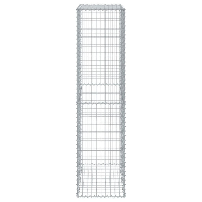 Coș gabion cu capac, 100x50x200 cm, fier galvanizat - WALTI WALTI