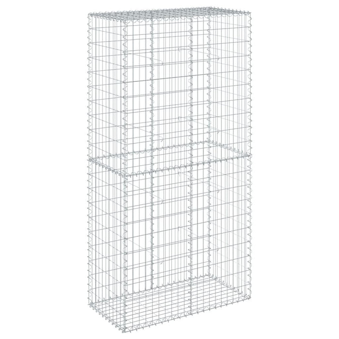 Coș gabion cu capac, 100x50x200 cm, fier galvanizat - WALTI WALTI