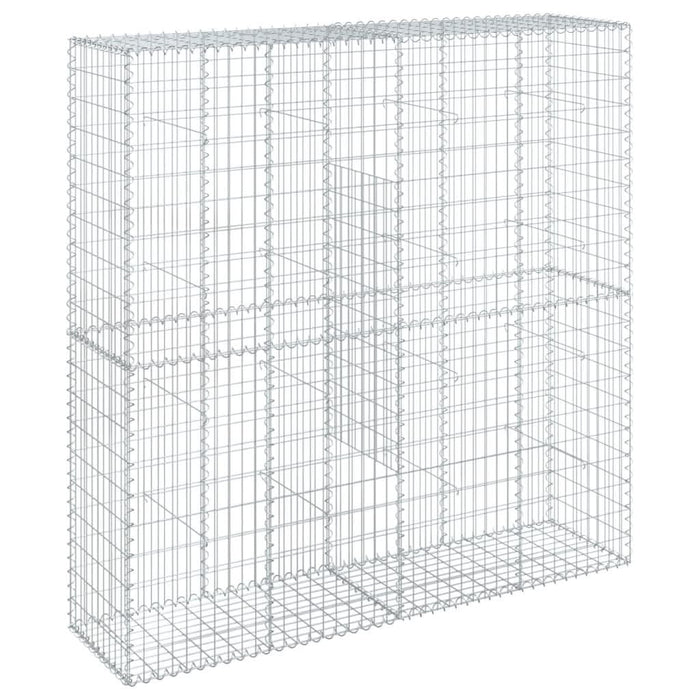 Coș gabion cu capac, 200x50x200 cm, fier galvanizat - WALTI WALTI