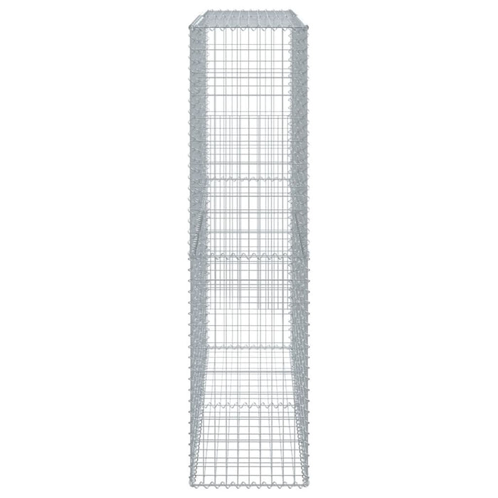 Coș gabion cu capac, 200x50x200 cm, fier galvanizat - WALTI WALTI