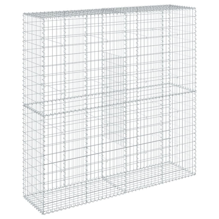 Coș gabion cu capac, 200x50x200 cm, fier galvanizat - WALTI WALTI