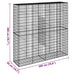 Coș gabion cu capac, 200x50x200 cm, fier galvanizat - WALTI WALTI