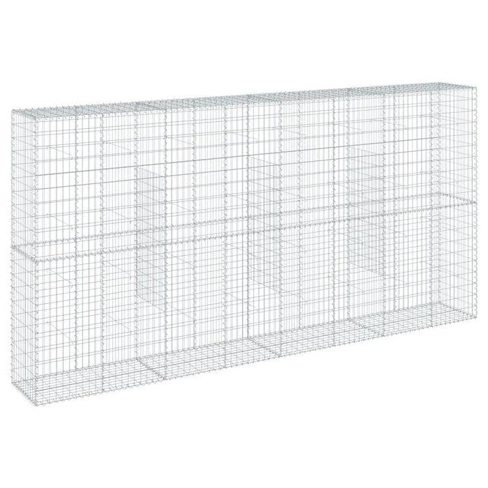 Coș gabion cu capac, 400x50x200 cm, fier galvanizat - WALTI WALTI