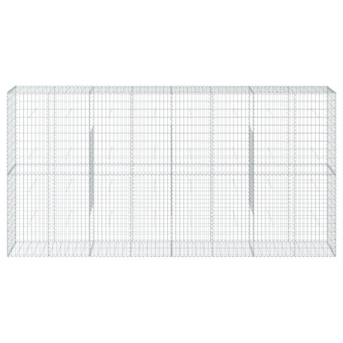 Coș gabion cu capac, 400x50x200 cm, fier galvanizat - WALTI WALTI