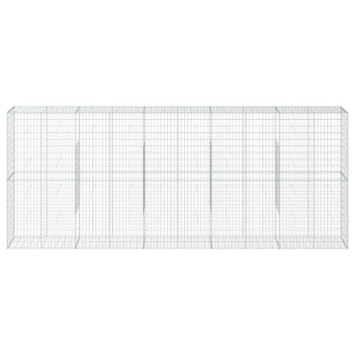 Coș gabion cu capac, 500x50x200 cm, fier galvanizat - WALTI WALTI