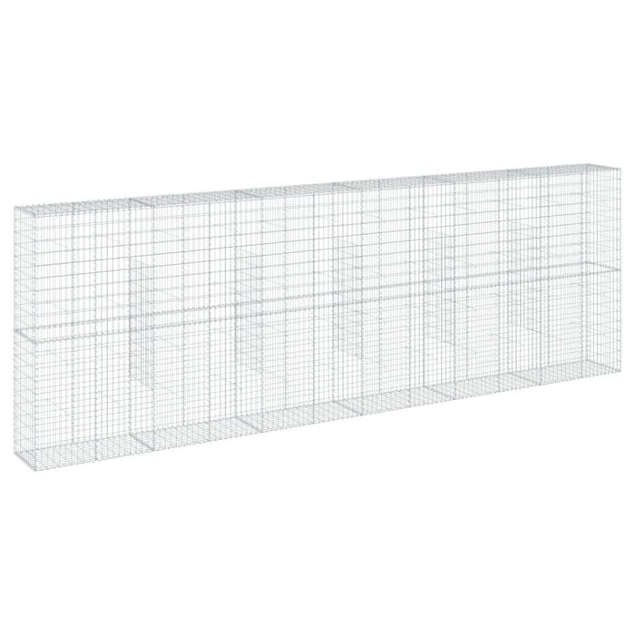 Coș gabion cu capac, 600x50x200 cm, fier galvanizat - WALTI WALTI