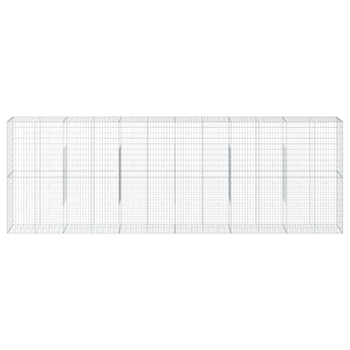Coș gabion cu capac, 600x50x200 cm, fier galvanizat - WALTI WALTI