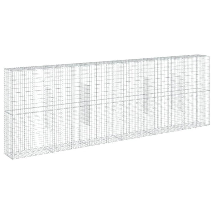 Coș gabion cu capac, 600x50x200 cm, fier galvanizat - WALTI WALTI