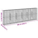 Coș gabion cu capac, 600x50x200 cm, fier galvanizat - WALTI WALTI