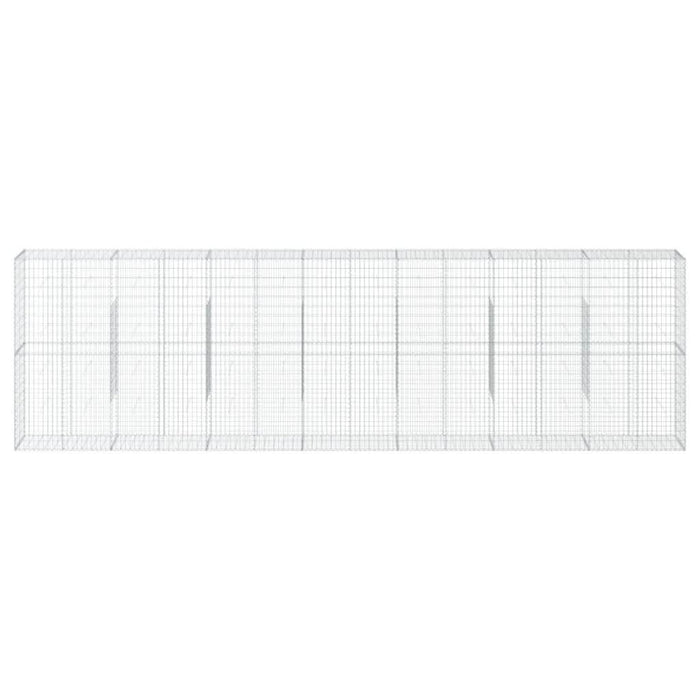 Coș gabion cu capac, 700x50x200 cm, fier galvanizat - WALTI WALTI