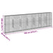 Coș gabion cu capac, 700x50x200 cm, fier galvanizat - WALTI WALTI