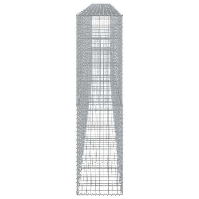 Coș gabion cu capac, argintiu, 800x50x200 cm, fier galvanizat - WALTI WALTI