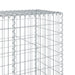 Coș gabion cu capac, argintiu, 800x50x200 cm, fier galvanizat - WALTI WALTI