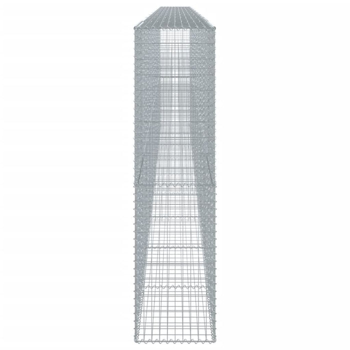 Coș gabion cu capac, argintiu, 900x50x200 cm, fier galvanizat - WALTI WALTI