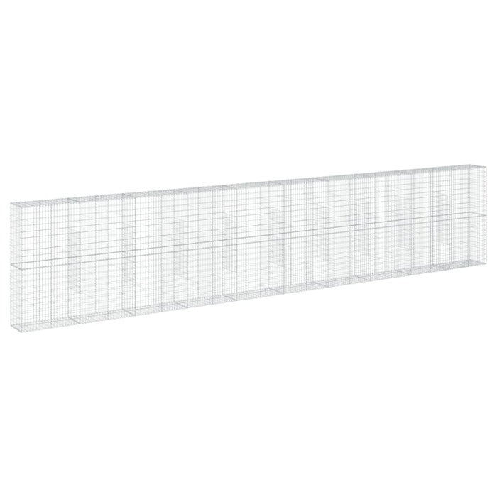 Coș gabion cu capac, 1000x50x200 cm, fier galvanizat - WALTI WALTI
