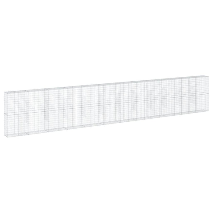 Coș gabion cu capac, 1200x50x200 cm, fier galvanizat - WALTI WALTI