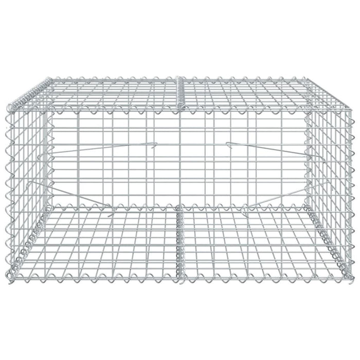 Coș gabion cu capac, 100x100x50 cm, fier galvanizat - WALTI WALTI