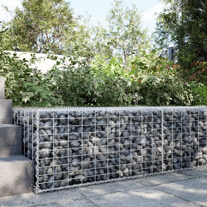 Coș gabion cu capac, 100x100x50 cm, fier galvanizat - WALTI WALTI