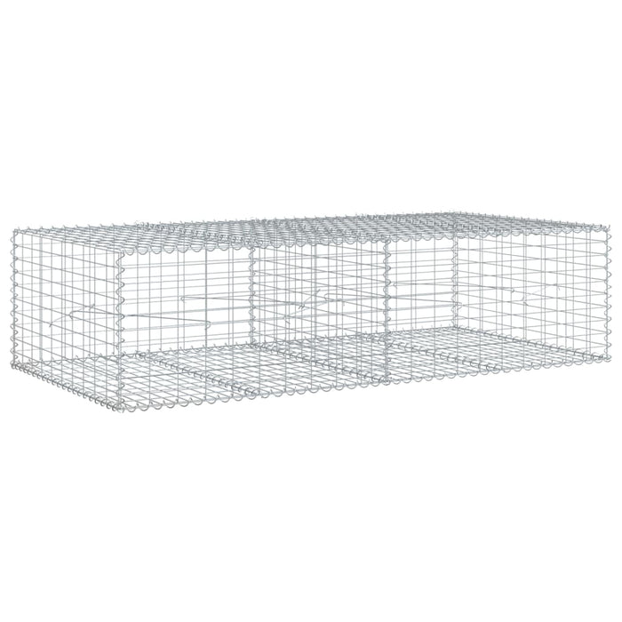 Coș gabion cu capac, 200x100x50 cm, fier galvanizat - WALTI WALTI