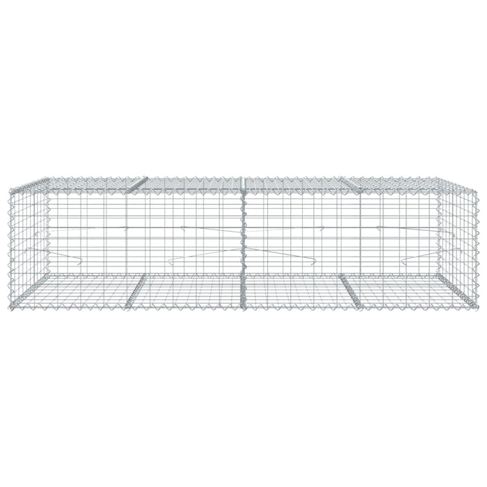 Coș gabion cu capac, 200x100x50 cm, fier galvanizat - WALTI WALTI