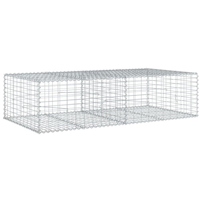 Coș gabion cu capac, 200x100x50 cm, fier galvanizat - WALTI WALTI