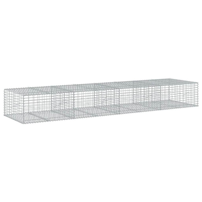 Coș gabion cu capac, 400x100x50 cm, fier galvanizat - WALTI WALTI
