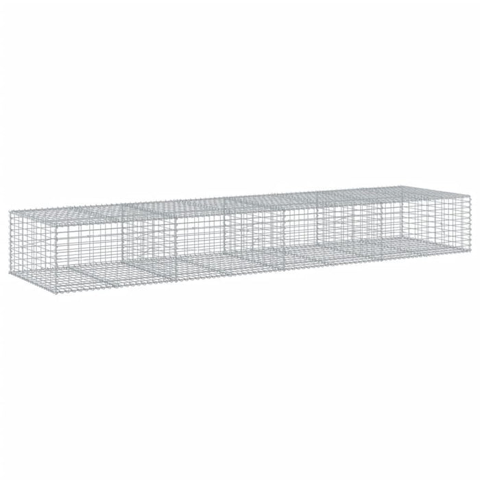 Coș gabion cu capac, 400x100x50 cm, fier galvanizat - WALTI WALTI