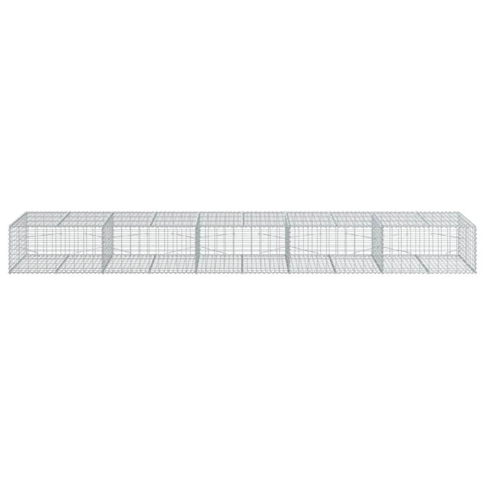Coș gabion cu capac, 500x100x50 cm, fier galvanizat - WALTI WALTI