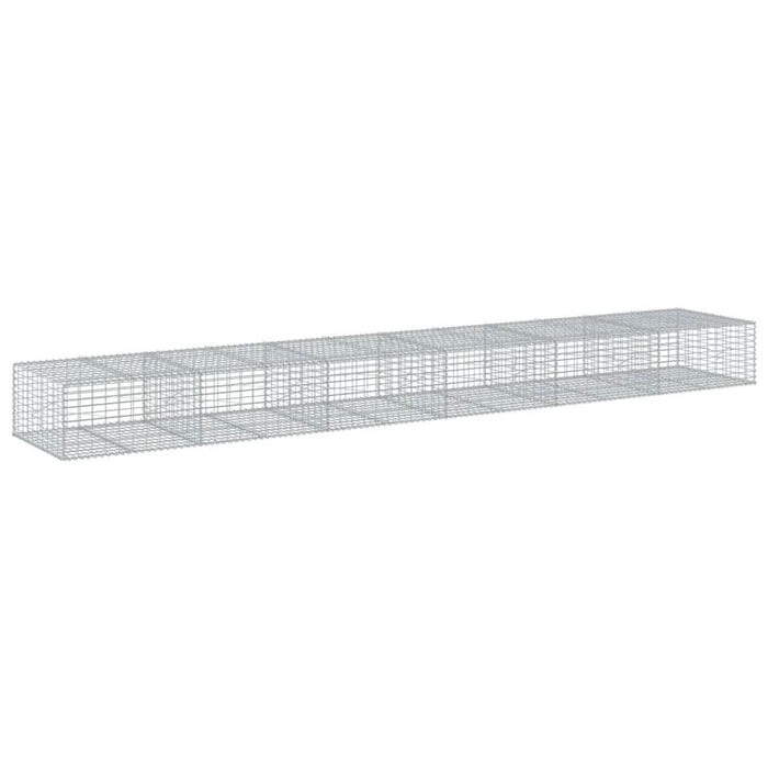 Coș gabion cu capac, 600x100x50 cm, fier galvanizat - WALTI WALTI