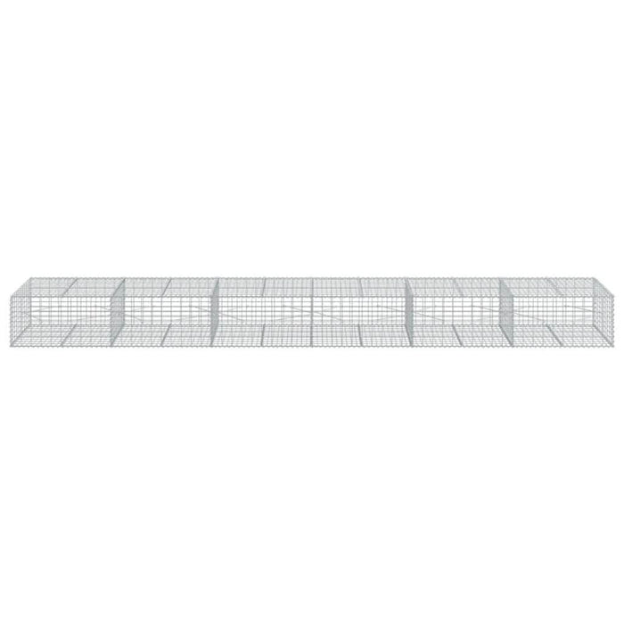 Coș gabion cu capac, 600x100x50 cm, fier galvanizat - WALTI WALTI
