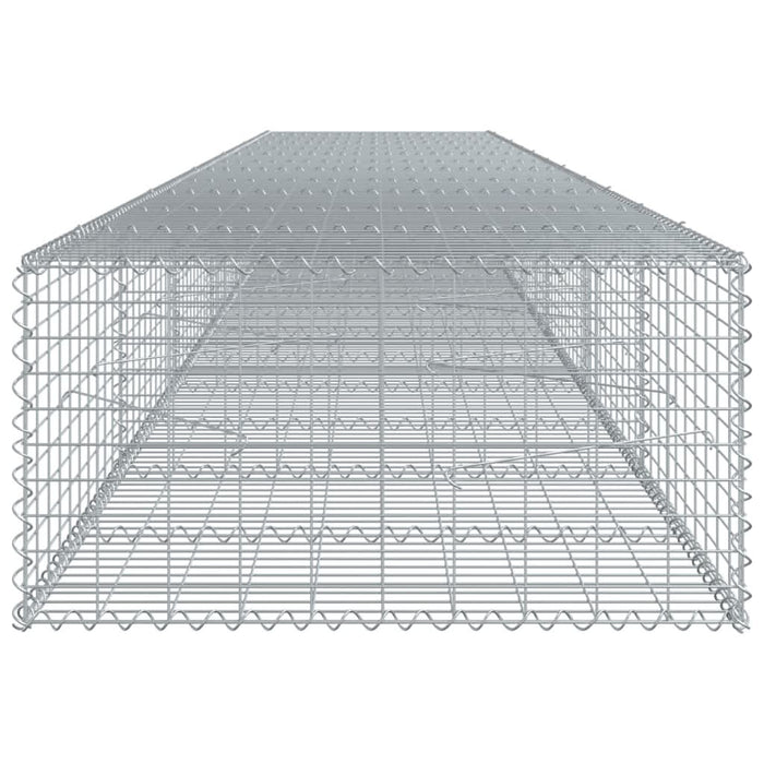 Coș gabion cu capac, 600x100x50 cm, fier galvanizat - WALTI WALTI