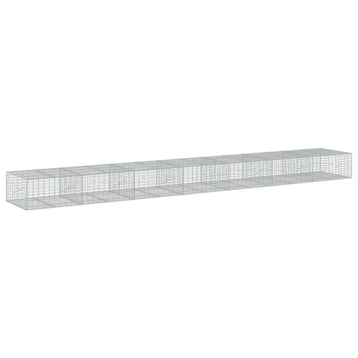 Coș gabion cu capac, 700x100x50 cm, fier galvanizat - WALTI WALTI