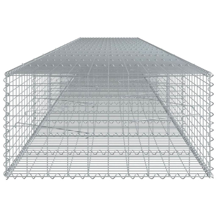 Coș gabion cu capac, 700x100x50 cm, fier galvanizat - WALTI WALTI