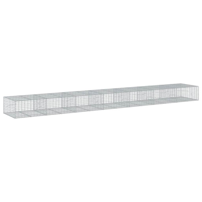 Coș gabion cu capac, 700x100x50 cm, fier galvanizat - WALTI WALTI