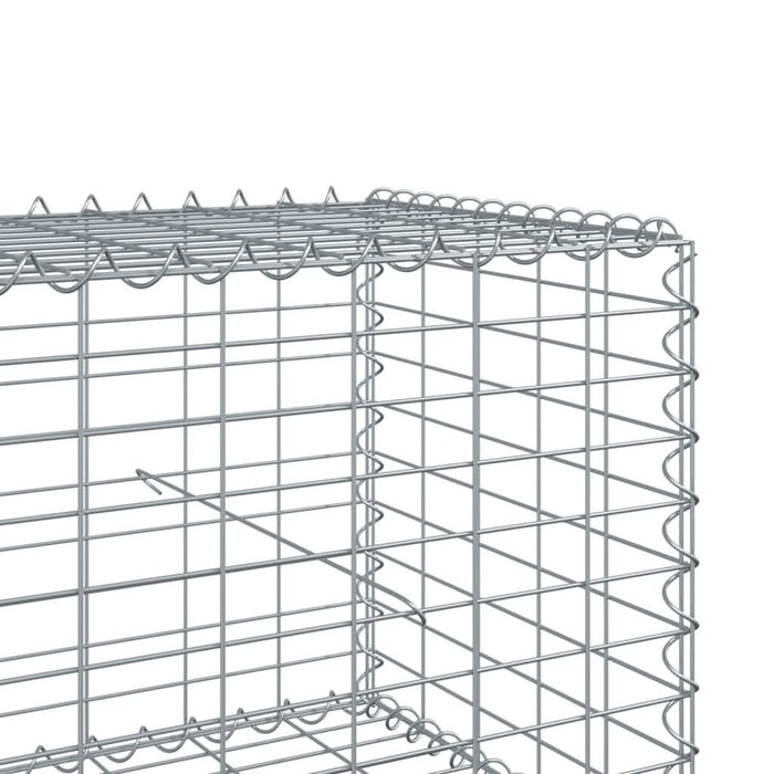 Coș gabion cu capac, 700x100x50 cm, fier galvanizat - WALTI WALTI