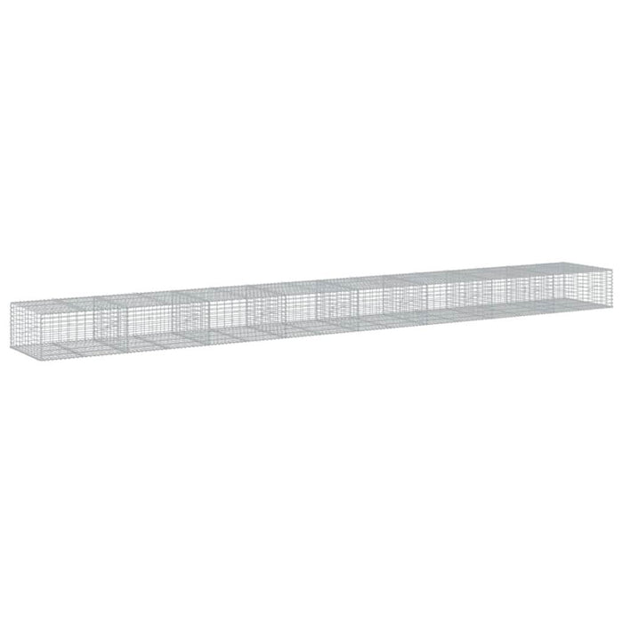 Coș gabion cu capac, 800x100x50 cm, fier galvanizat - WALTI WALTI