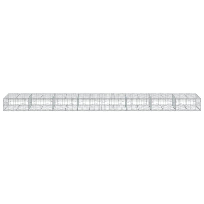 Coș gabion cu capac, 800x100x50 cm, fier galvanizat - WALTI WALTI