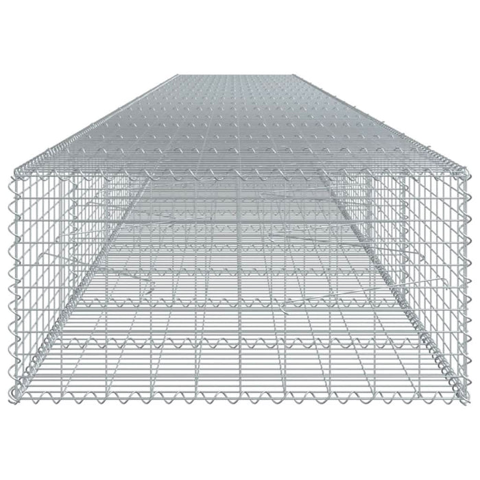 Coș gabion cu capac, 800x100x50 cm, fier galvanizat - WALTI WALTI
