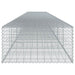 Coș gabion cu capac, 800x100x50 cm, fier galvanizat - WALTI WALTI