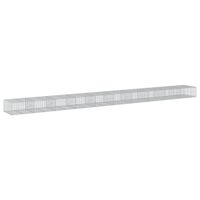 Coș gabion cu capac, 1000x100x50 cm, fier galvanizat - WALTI WALTI
