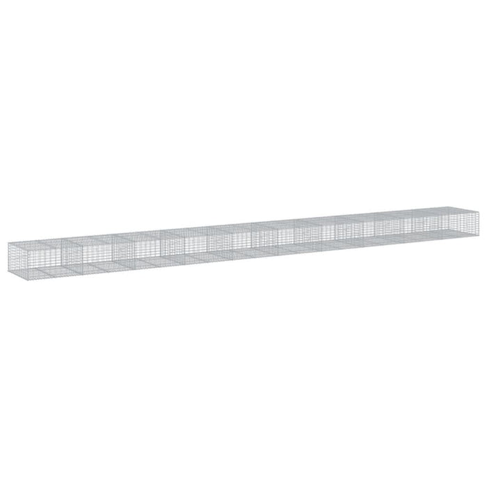 Coș gabion cu capac, 1000x100x50 cm, fier galvanizat - WALTI WALTI
