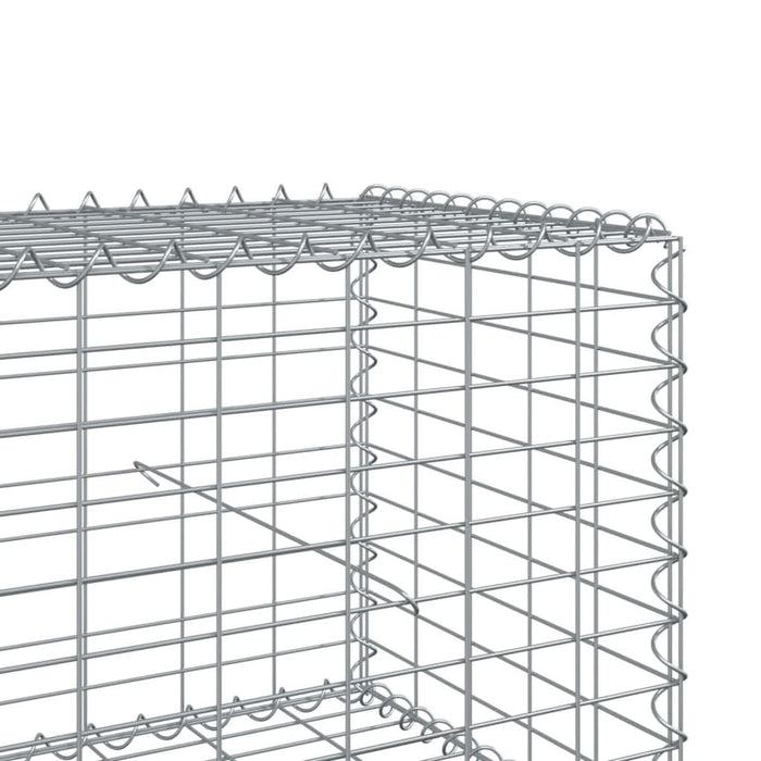 Coș gabion cu capac, 1000x100x50 cm, fier galvanizat - WALTI WALTI