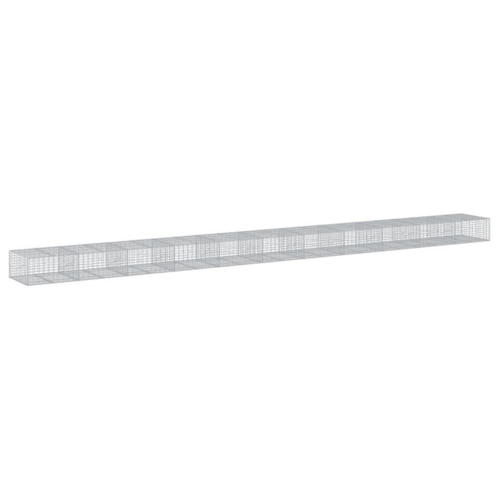 Coș gabion cu capac, 1100x100x50 cm, fier galvanizat - WALTI WALTI