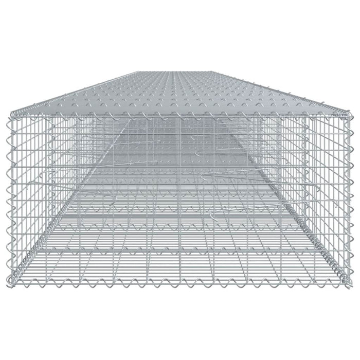 Coș gabion cu capac, 1100x100x50 cm, fier galvanizat - WALTI WALTI